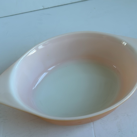 Vintage Pyrex promotional oval daisy design orange casserole w opal lid 1.5 qt - Picture 6 of 14